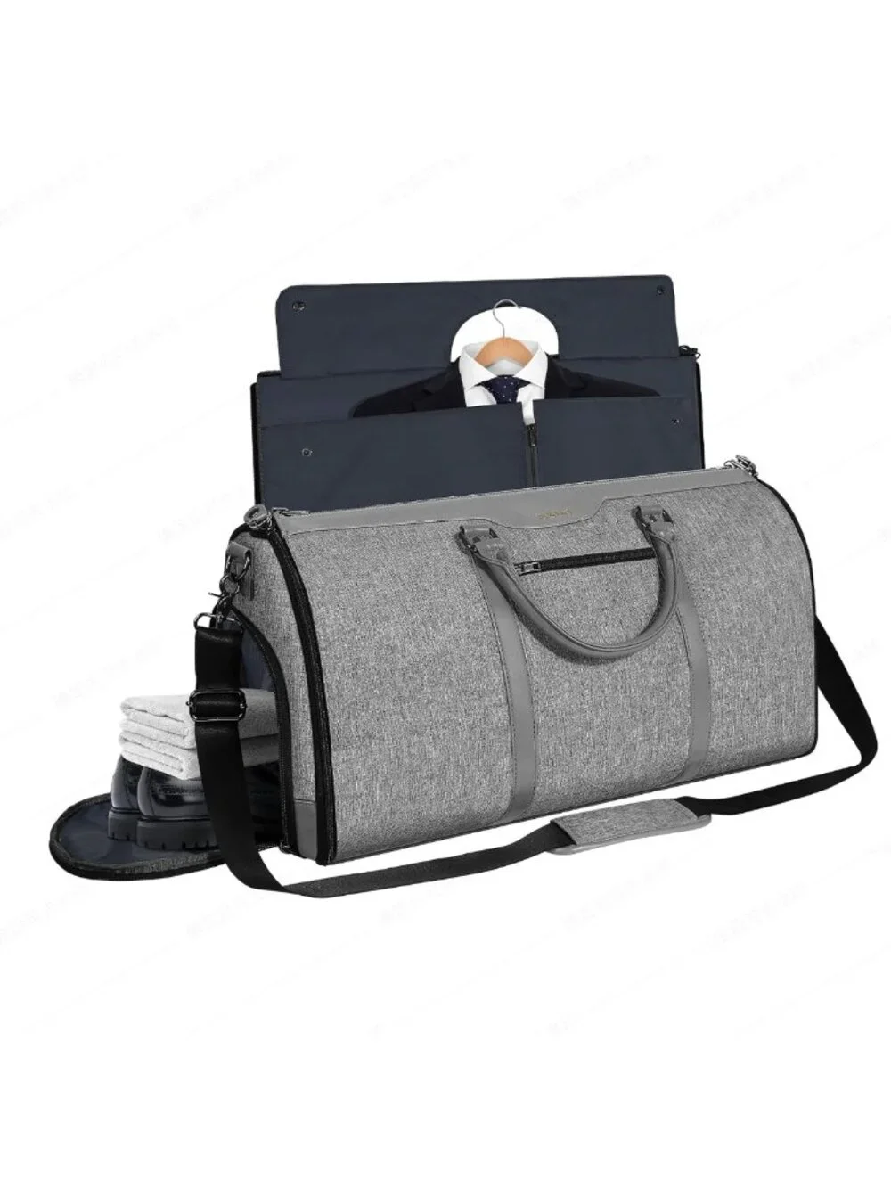 Travel Garment Bag & Duffel, Waterproof Suit Carrier with Shoe Compartment